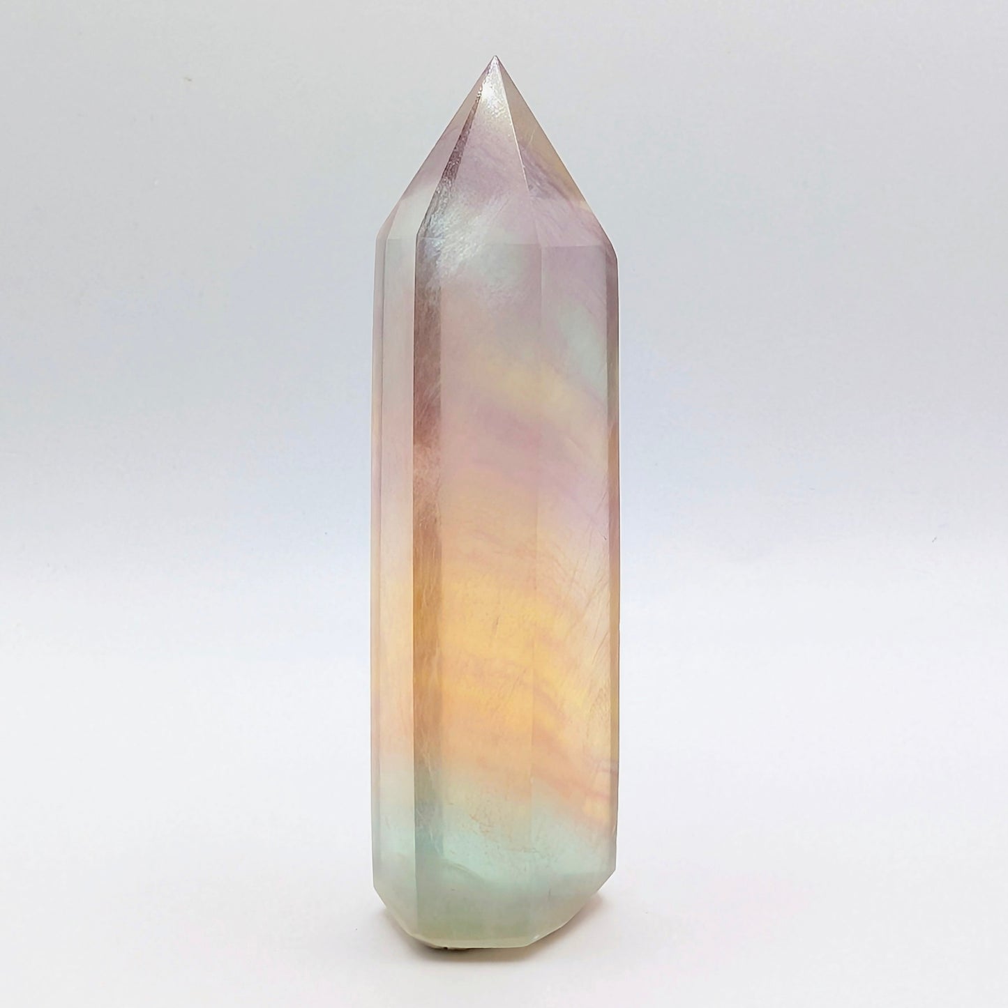 3.06" Tall Candy Fluorite Tower
