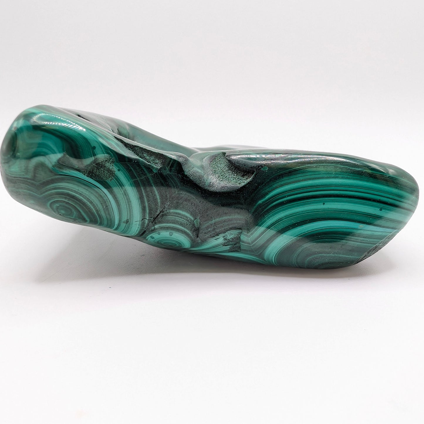 3.16" Polished Deep Green Malachite Specimen - DR Congo