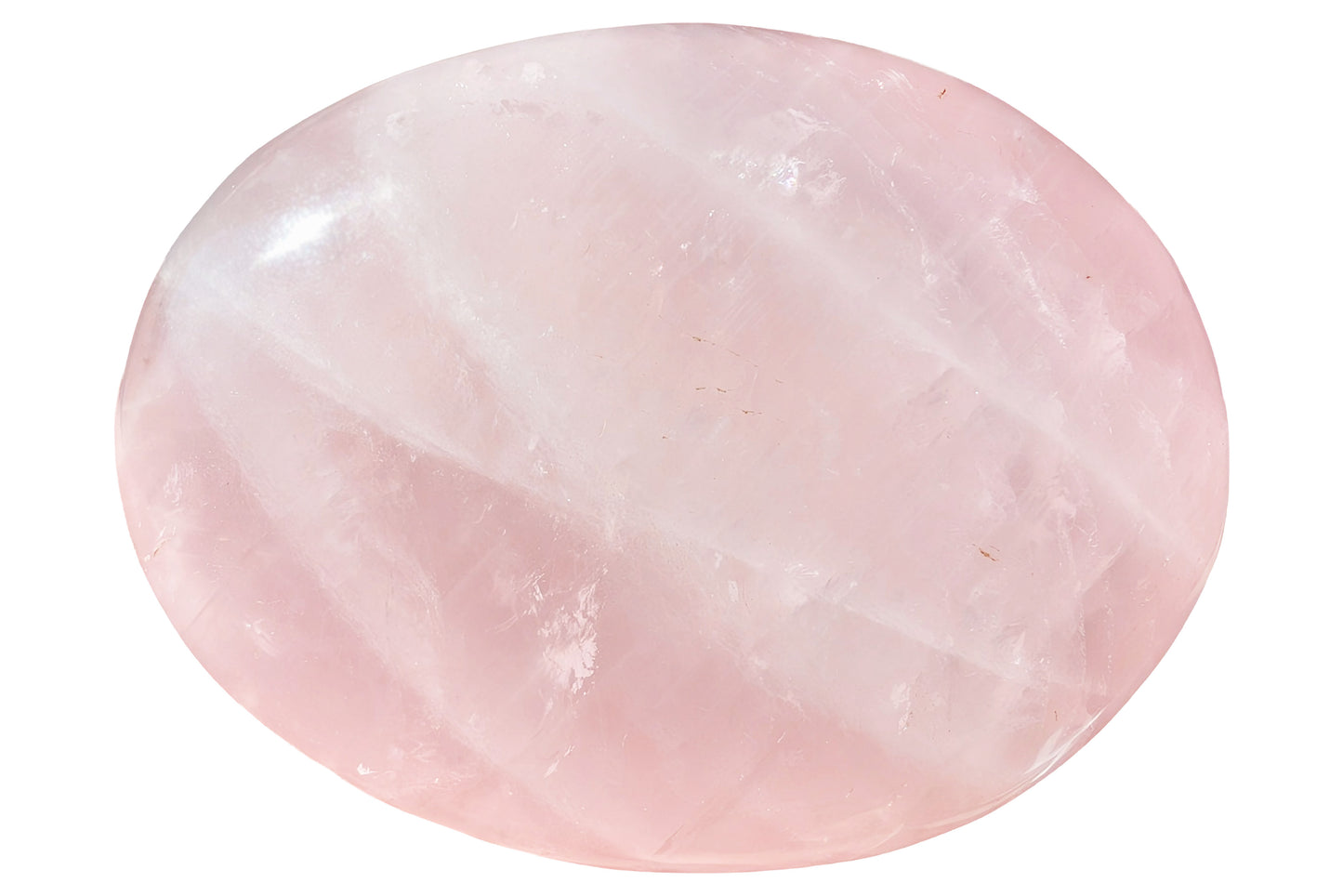 2.5" Polished Rose Quartz Palm Stone - Madagascar