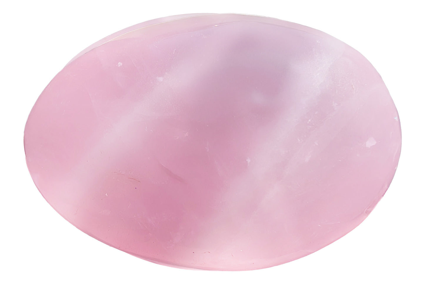 2.4" Polished Rose Quartz Palm Stone - Madagascar