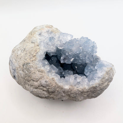 4.35" Crystal Filled Celestine (Celestite) Geode - Madagascar