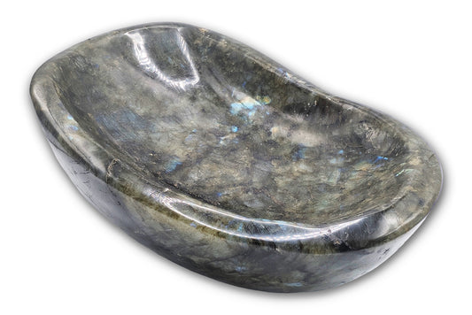 HUGE 9.75" Polished Labradorite Bowl - Madagascar